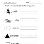 Awesome Kindergarten Spelling Words Printable Worksheets Word Along With Kindergarten Spelling Worksheets