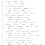Balancing Chemical Equations Practice Worksheet  Briefencounters Pertaining To Balancing Chemical Equations Worksheet Answer Key 1 25