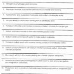 Balancing Chemical Equations Worksheet Grade 10  Briefencounters Together With Word Equations Worksheet Answers