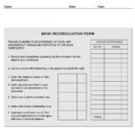 Bank Reconciliation Worksheet Excel Template Statement Format In Also Checking Account Reconciliation Worksheet