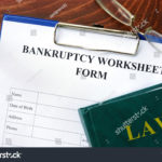 Bankruptcy Worksheet Form On Wooden Table Stock Photo Edit Now With Regard To Bankruptcy Worksheet