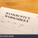 Bankruptcy Worksheet Form Or Document Showing Business Concept Stock For Bankruptcy Worksheet