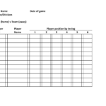Baseball Lineup Defensive | Baseball Roster Template Team Name Date ... For Free Baseball Stats Spreadsheet