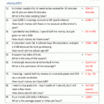 Basic Algebra Worksheets With Algebra Word Problems Worksheet