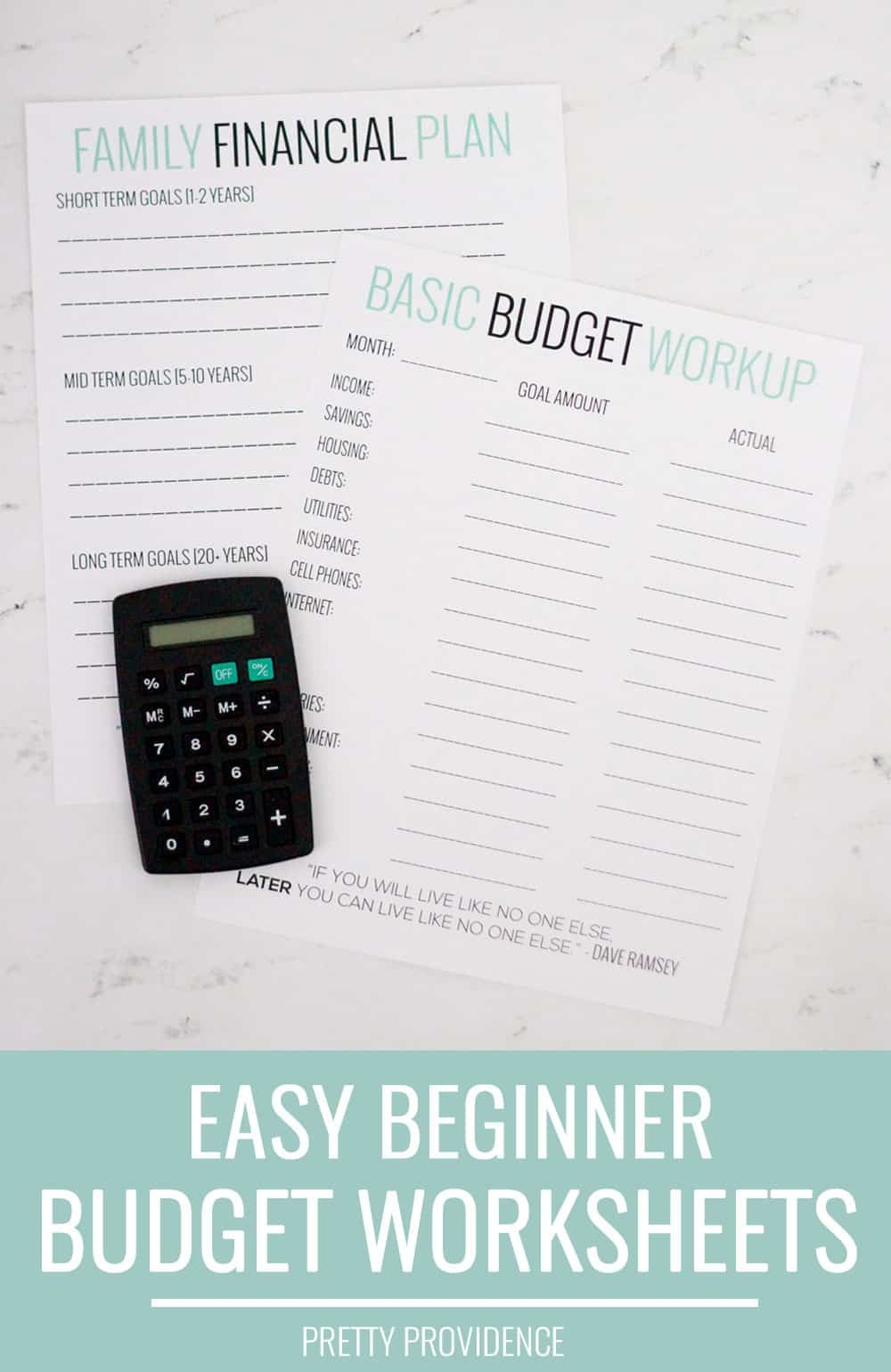Basic Budgeting With Free Worksheets To Get You Started For Budgeting For Beginners Worksheets