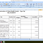 Basic Overview About Bill Of Quantity (Boq) With Sample : (Excel ... For Quantity Surveyor Excel Spreadsheets