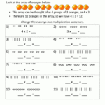 Beginning Multiplication Worksheets Along With Multiplication Arrays Worksheets 4Th Grade