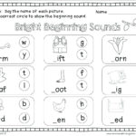Beginning Phonics Worksheets – Oneupcolorco Throughout Initial Sounds Worksheets