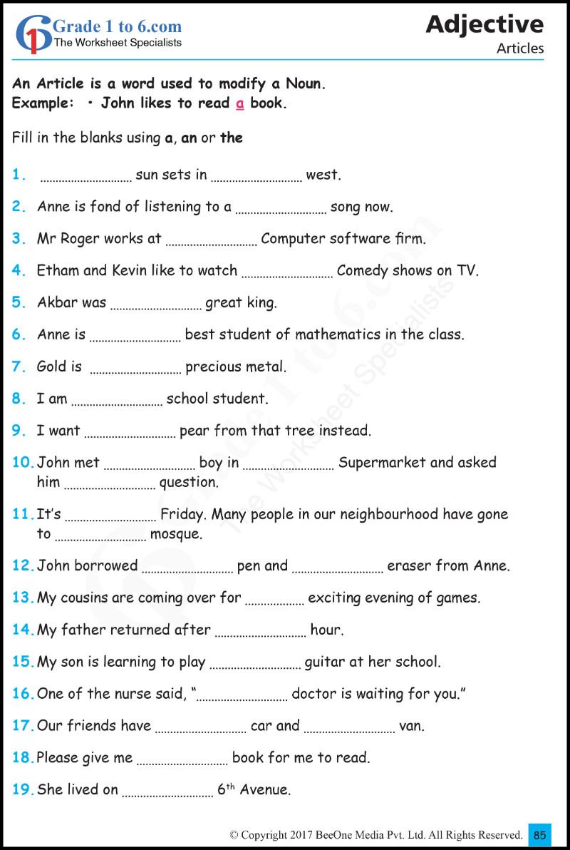 Best Math  English Worksheets  Workbooks  Eworkbooks  Grade1To6 For English Worksheets For Grade 1