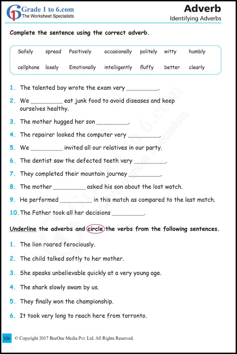 Best Math  English Worksheets  Workbooks  Eworkbooks  Grade1To6 Throughout Grade Six English Worksheets