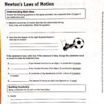 Best Solutions Of Newtons Laws Of Motion Worksheet About 8Th Grade As Well As Inertia Worksheet Middle School