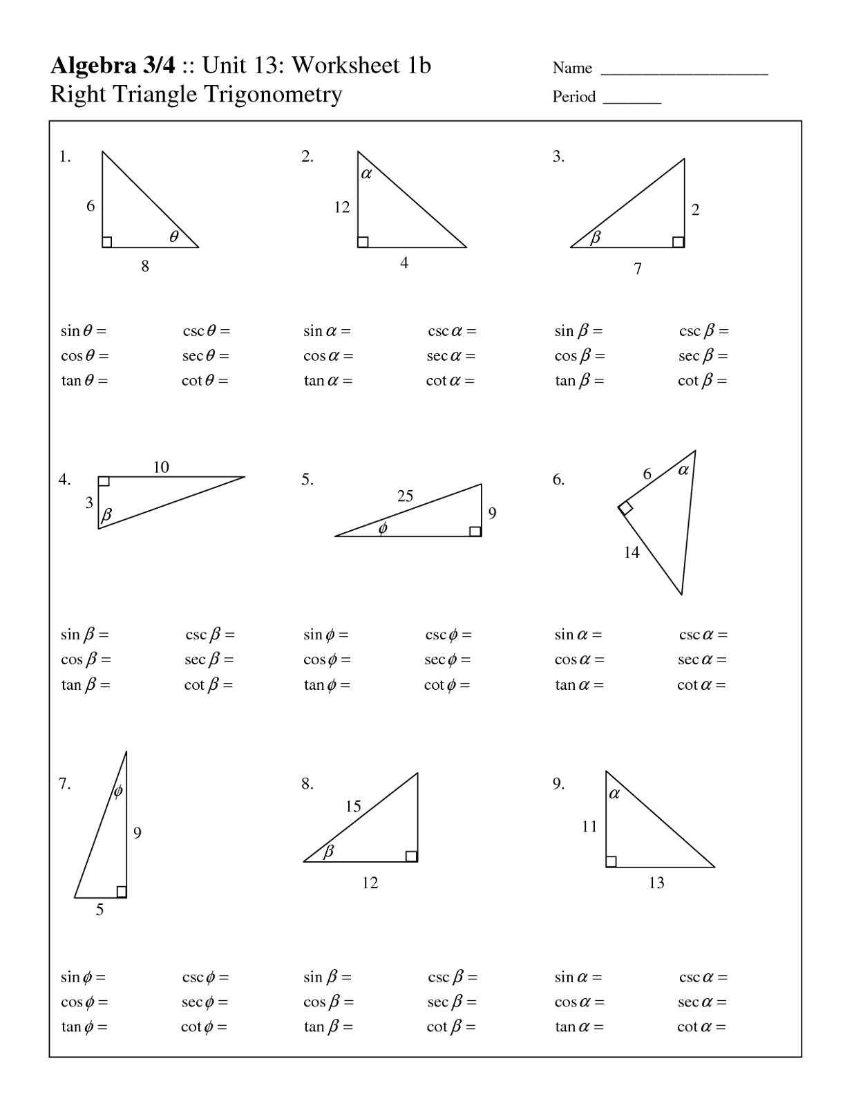 Best Solutions Of Trigonometry Finding Angles Worksheet Gallery With Regard To Trigonometry Finding Angles Worksheet Answers