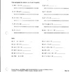 Beuniersmith Yvette  College Algebra Documents For Algebra Inequalities Worksheet