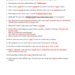 Bill Nye And The Water Cycle Handout Pertaining To The Water Cycle Worksheet Answers