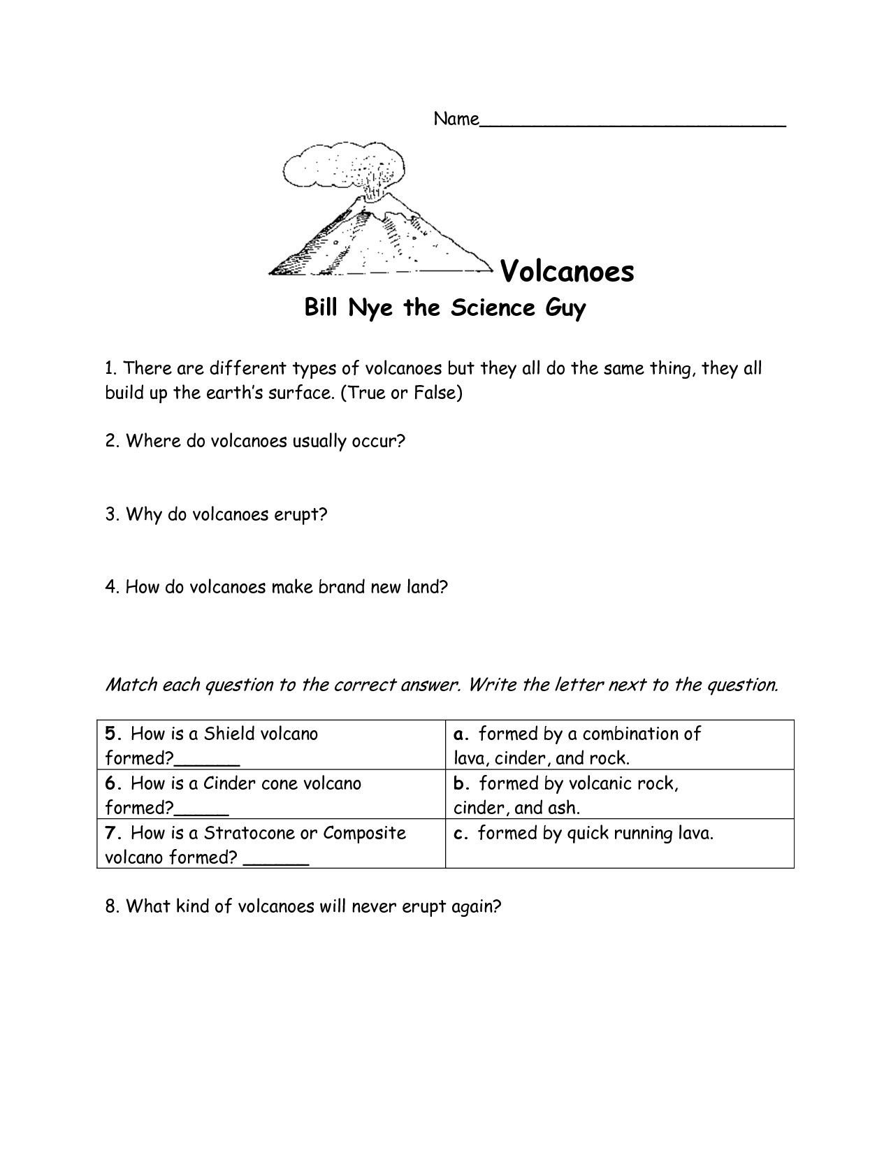 Bill Nye Brain Worksheet Answers  Briefencounters Pertaining To Bill Nye Atmosphere Worksheet Answers