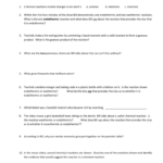 Bill Nye Chemical Reactions Throughout Bill Nye Chemical Reactions Worksheet Answers