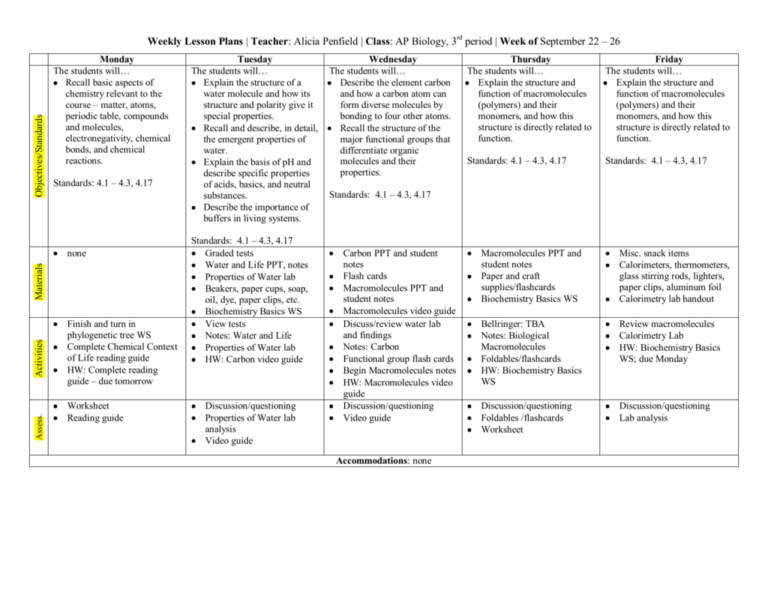 Biochemistry Basics Worksheet Answers Excelguider