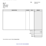 Blank Billing Invoice | Scope Of Work Template | Organization ... Together With Billing Invoice Sample