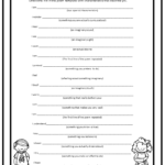 Blank Poems Within Poetry Fill In The Blank Worksheet