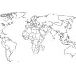 Blank World Map With Countries New World Map Template With Countries Pertaining To Blank World Map Worksheet Pdf
