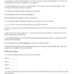 Blood Disorders Genetics Problems For Genetic Disorders Problem Pregnancies Worksheet Answers