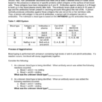 Blood Typing Lab And Questions In Abo Rh Simulated Blood Typing Worksheet Answers