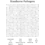 Bloodborne Pathogens Crossword  Wordmint Pertaining To Bloodborne Pathogens Worksheet