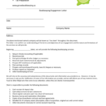 Bookkeeping Engagement Letter Or Monthly Bookkeeping Record Template