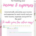 Bookkeeping For Freelancers And Small Businesses Made Simple   Free ... Pertaining To Expenses For Self Employed Spreadsheet