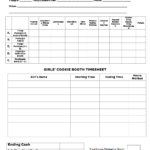 Booth Tally Sheet | Girl Scouts | Girl Scout Cookie Sales, Girl ... For Pipe Tally Spreadsheet