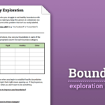 Boundaries Exploration Worksheet  Therapist Aid As Well As Setting Boundaries Worksheet