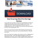 Brad Browning Mend The Marriage Reviewsemily Richardson  Issuu With Regard To Marriage Repair Worksheets