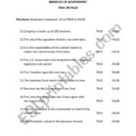 Branches Of Government Quiz  Esl Worksheetcgover With Regard To Branches Of Government Worksheet