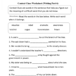 Breathtaking 6Th Grade Vocabulary Words Printable Word Worksheets For Vocabulary Worksheets Pdf