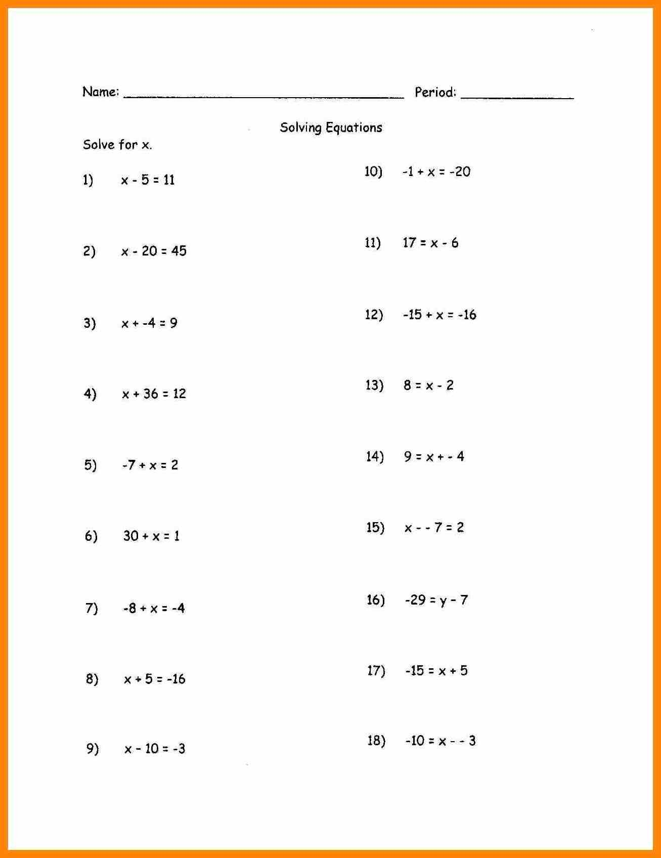 Brilliant Ideas Of 7Th Grade Math Worksheets Algebra Ozilmanoof In With 6Th Grade Algebra Worksheets