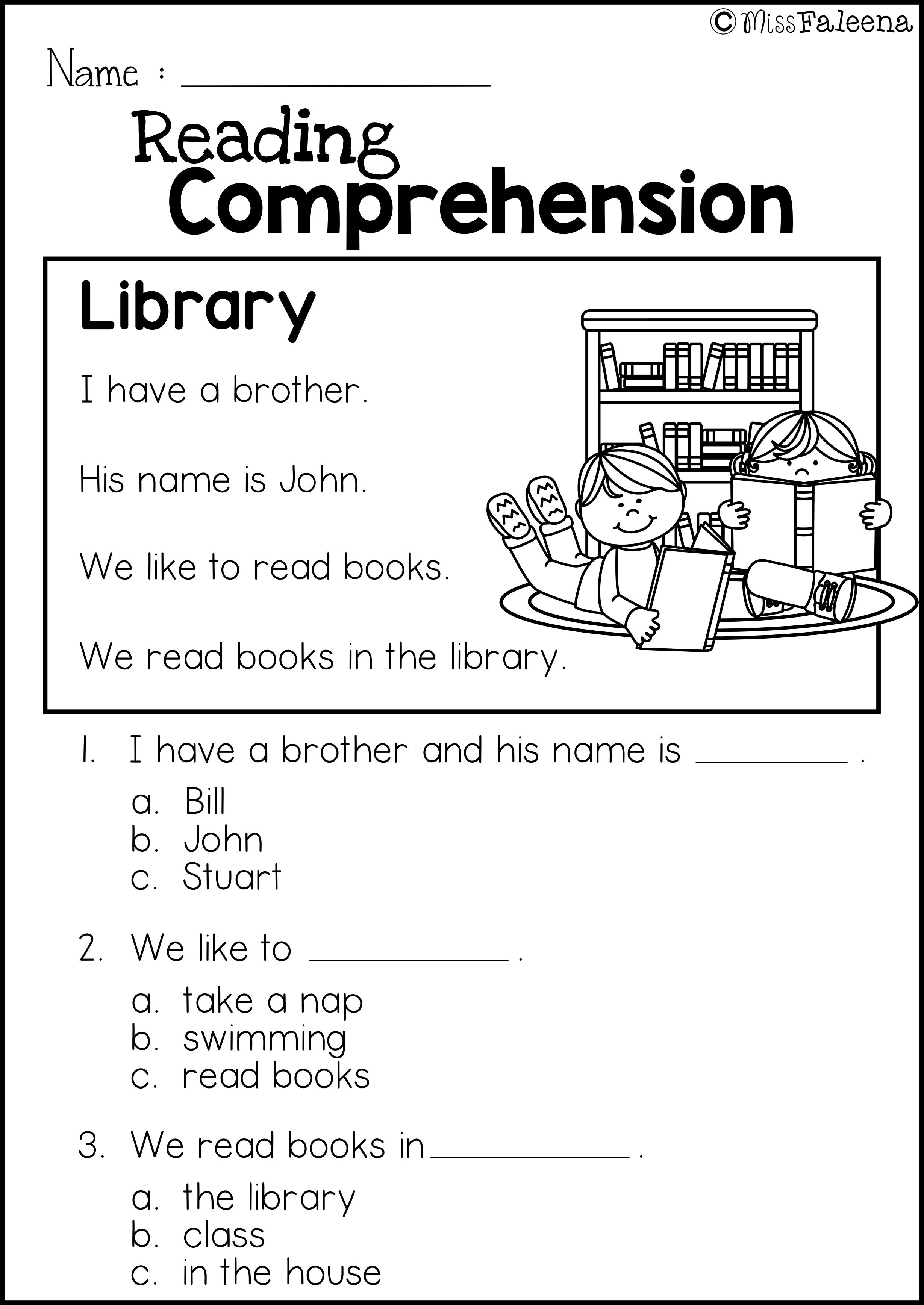 Brilliant Ideas Of Kids 1St Grade Reading Prehension Worksheets Or Main Idea First Grade Worksheets