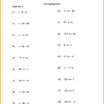 Brilliant Ideas Of Solving Two Step Equations Worksheet 8Th Grade For Solving 2 Step Equations Worksheet