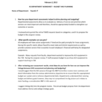Budget And Planning Name Of Department For Retreat Planning Worksheet