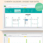 Budget Calendar Excel Spreadsheet Automated Home Expense | Etsy Or Etsy Spreadsheet