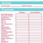 Budget Spreadsheet Free Home Xls Family Template Expense Excel Intended For Budget Worksheet Template