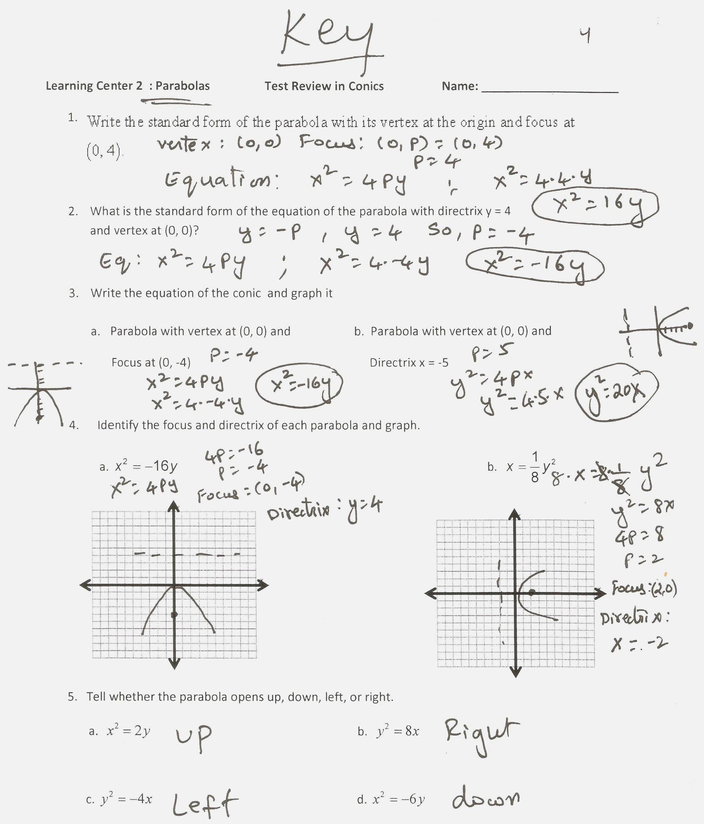 Bunch Ideas Of 14 Unique Graphing Parabolas In Vertex Form Worksheet As Well As Graphing A Parabola From Vertex Form Worksheet Answer Key