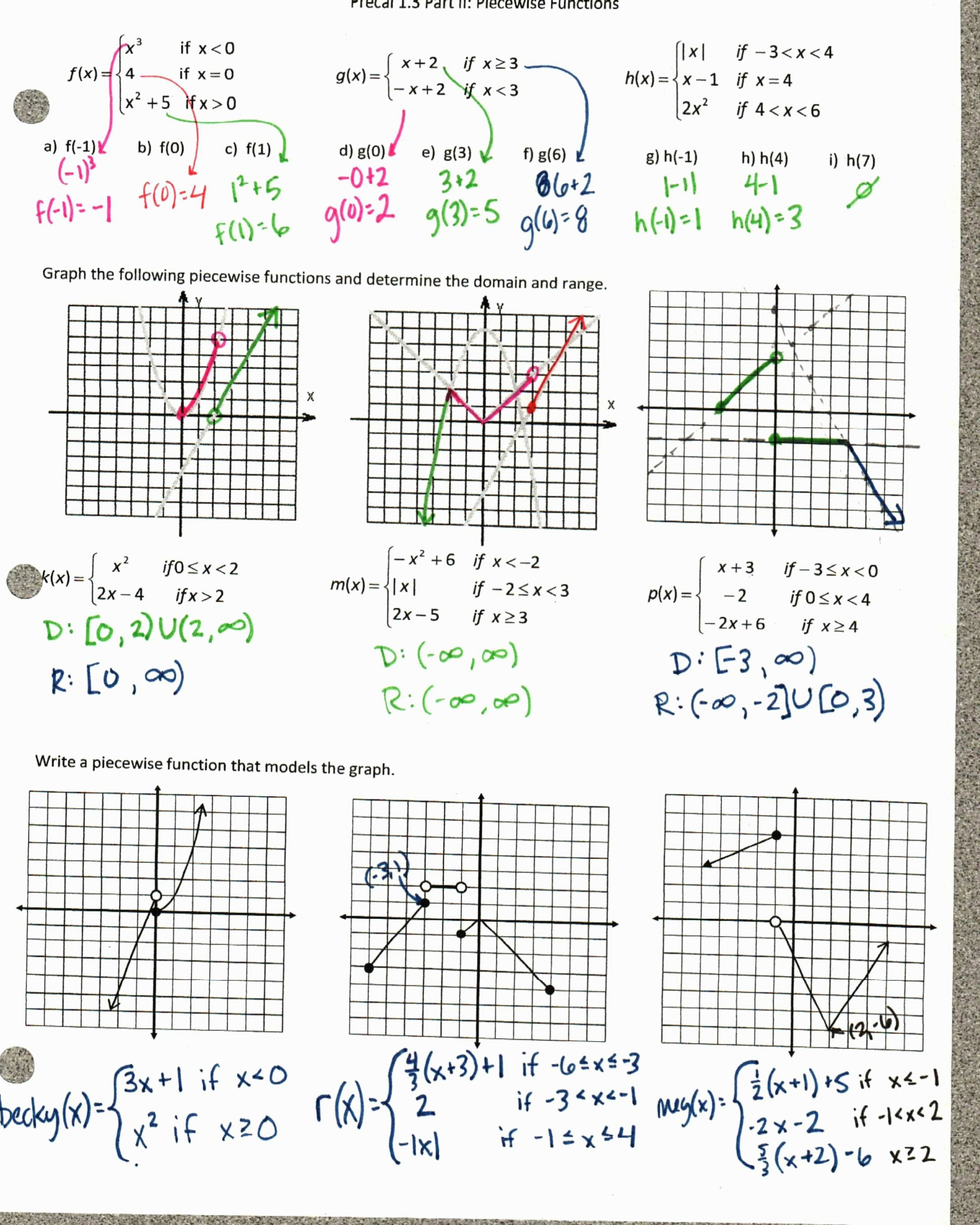 Bunch Ideas Of Worksheet Worksheet Piecewise Functions Answers Price Pertaining To Worksheet Piecewise Functions Algebra 2 Answers