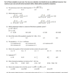 Calculus 120 Self As Well As Linear Quadratic Systems Worksheet 1
