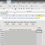 Call Center Staffing And Cost Reduction Using Excel   Youtube Regarding Call Center Kpi Excel Template