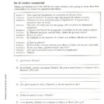 Capitulo 2  Sra Sheets' Spanish Class For Preterite Practice Worksheet