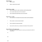 Carbon Cycle Worksheet For Carbon Cycle Worksheet