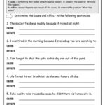 Cause And Effect Worksheets From The Teacher  Ota Tech Together With Cause And Effect Worksheets 3Rd Grade