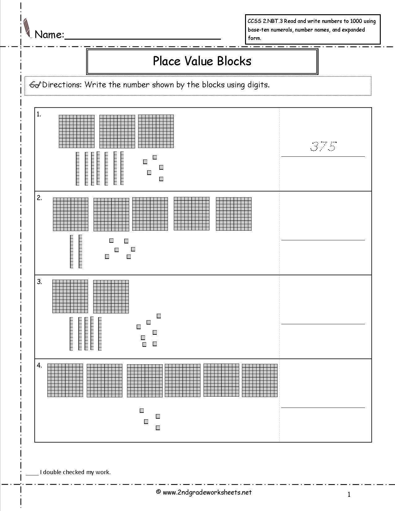 Ccss 2Nbt3 Worksheets Place Value Worksheetsread And Write Numbers And Base Ten Worksheets