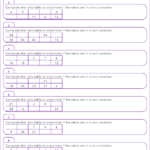 Ccss 6Rpa3A Worksheets With Answers For Ratio Tables Worksheets