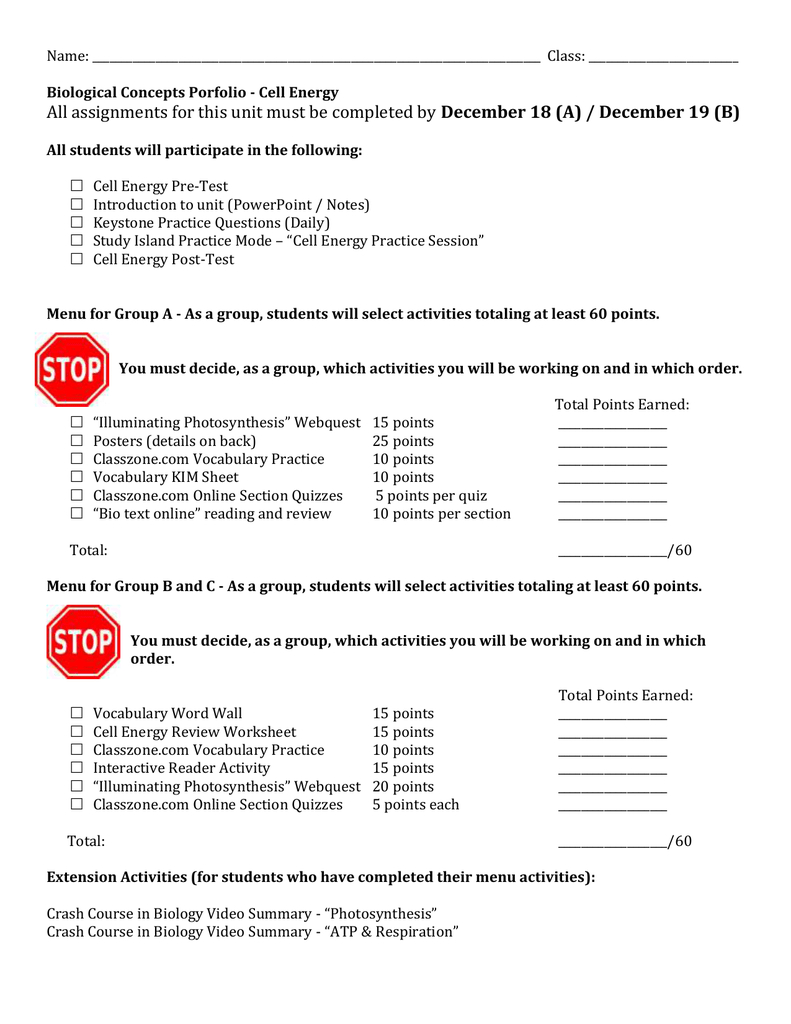Cell Energy Review Worksheet Also Energy Review Worksheet